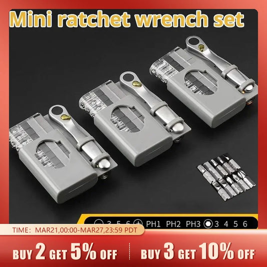 Mini Ratchet Wrench Set