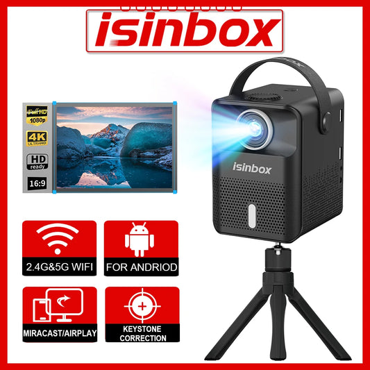 ISINBOX X8 Mini Projector 1080P. 5G WIFI