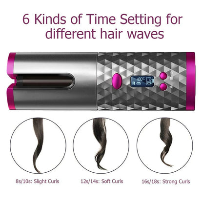 Portable Cordless Hair Curler